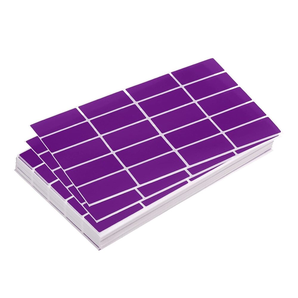 6859 Colored Rectangle Stickers, 2000 Labels Color Code Sticker, 1.57x0.75